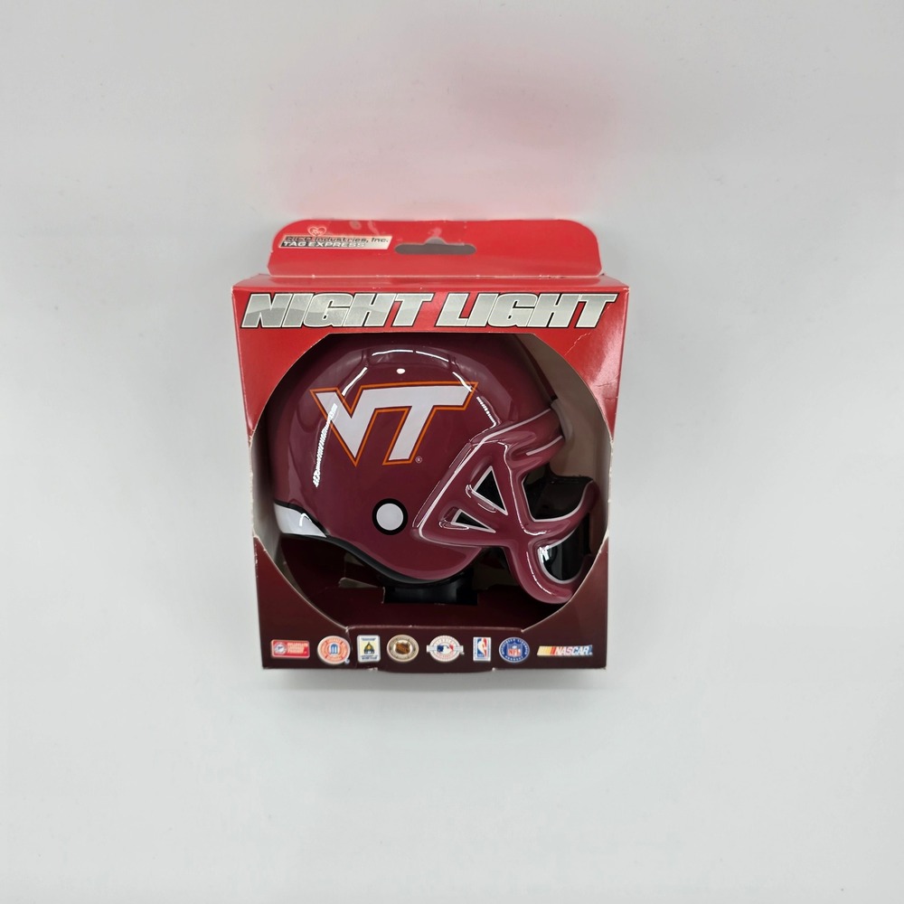 Rico Industries Virginia Tech Hokies Helmet Night Light Maroon One Size NWT